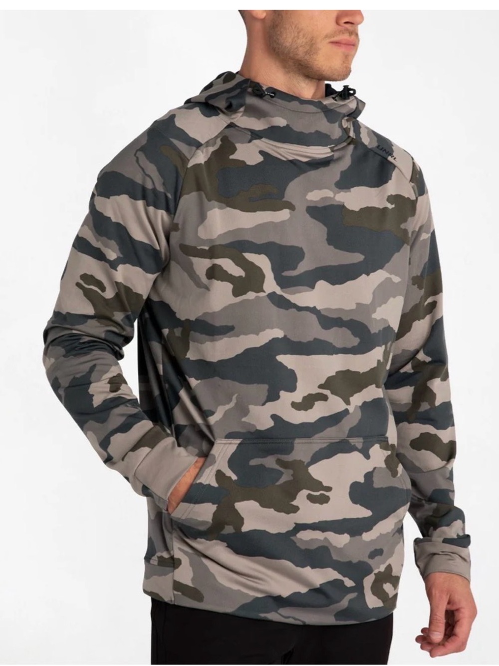 Men's Woodland Camo Pullover Hoodie - UNRL